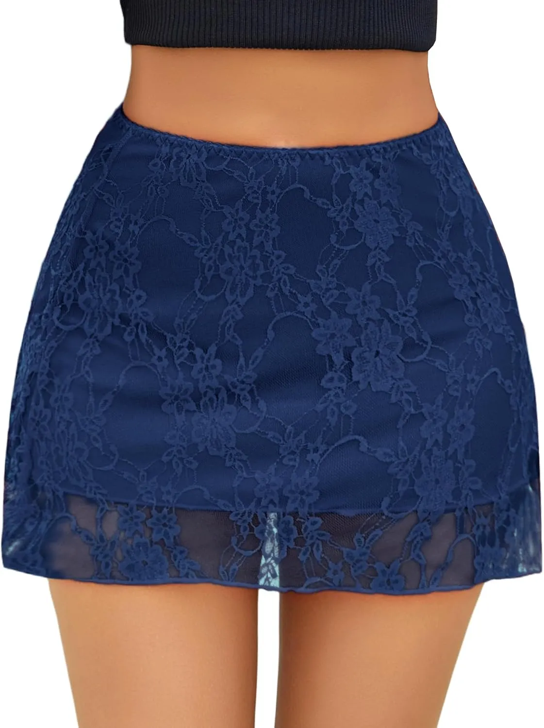 Avidlove Mini Skirt Lace Skirt for Women Sexy Half Slips Short Going Out Skirt Y2K Summer Skirts