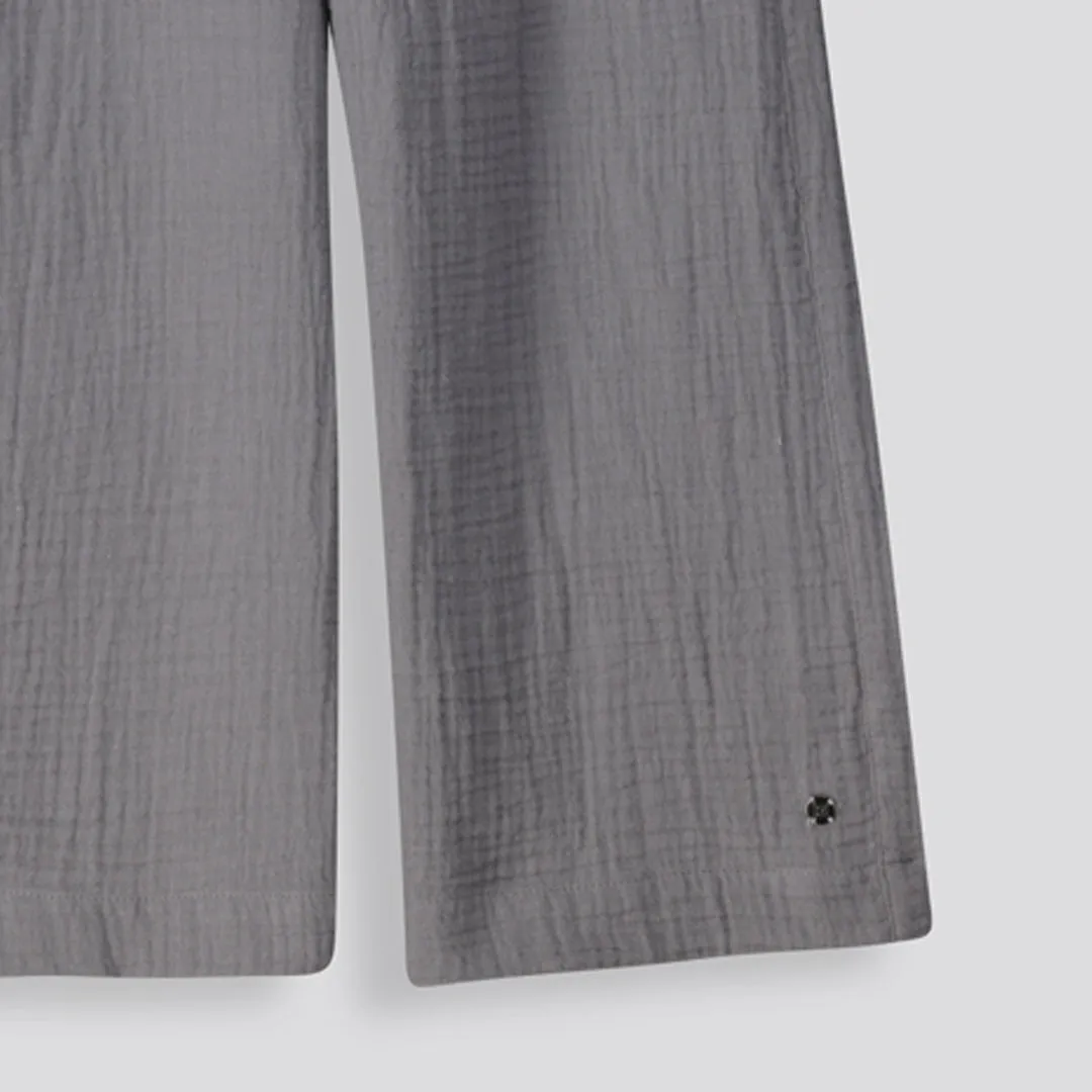 Girls Elasticated Pants _ 153580 _ Charcoal