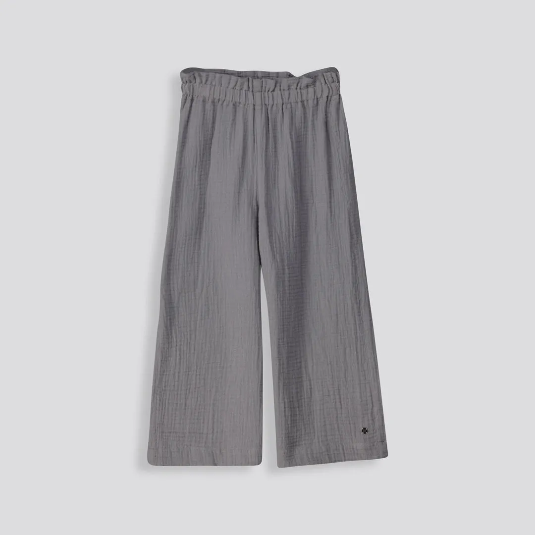 Girls Elasticated Pants _ 153580 _ Charcoal