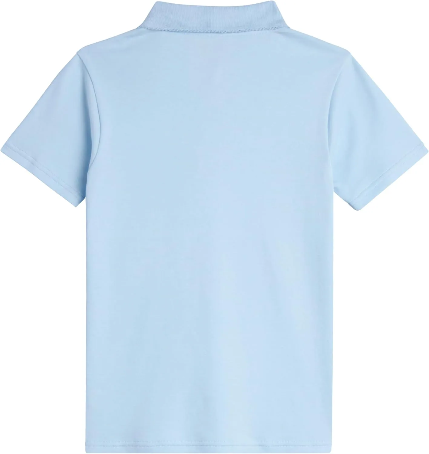 Girls' School Uniform Polo Shirt - 3 Pack Short Sleeve Picot Collar Polo - Interlock Soft Polo for Girls (4-16)