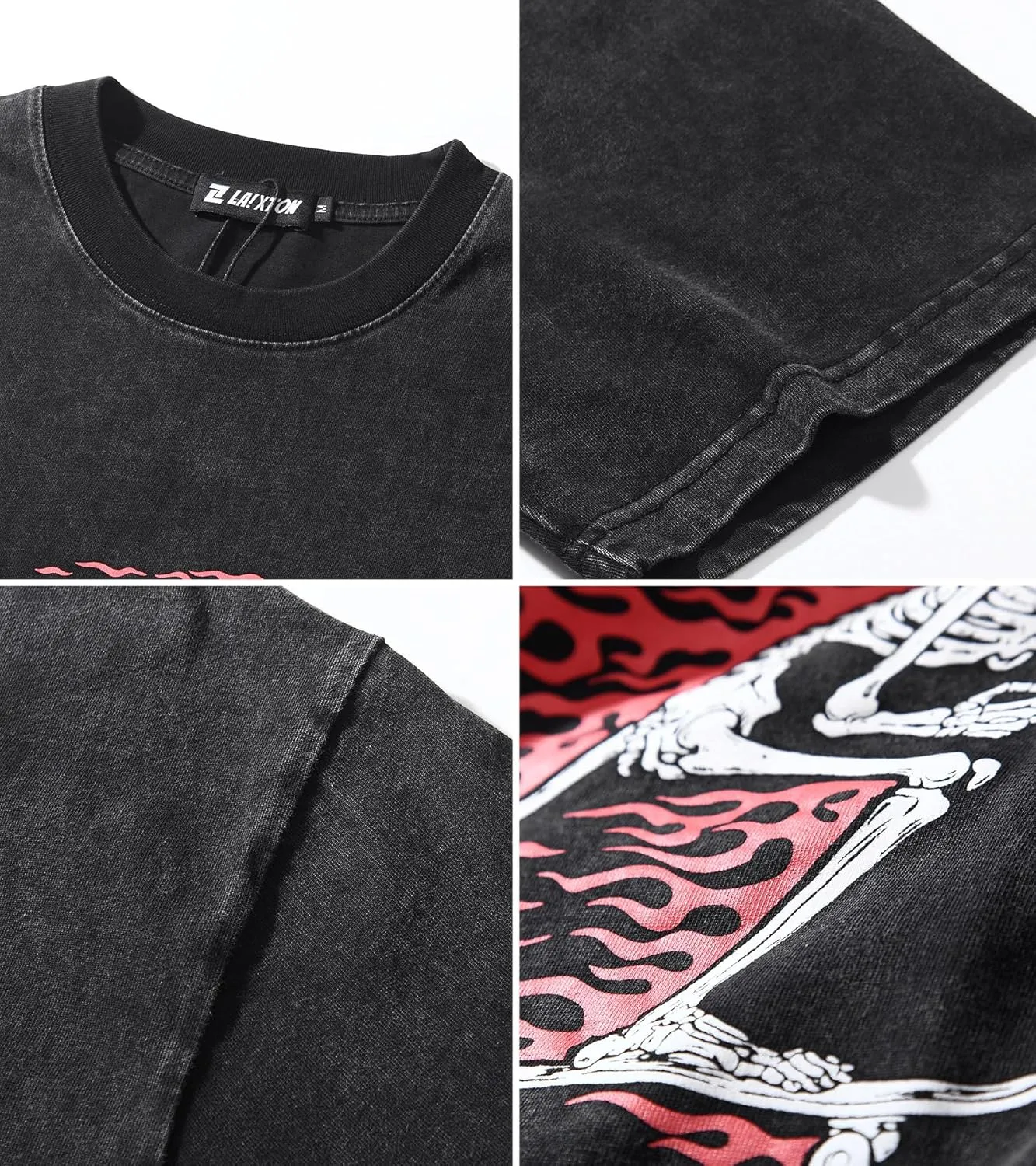 Men's Graphic Oversize Shirt Unisex Streetwear Casual Tunic Tops Loose Harajuku Aesthetic Tee Shirt