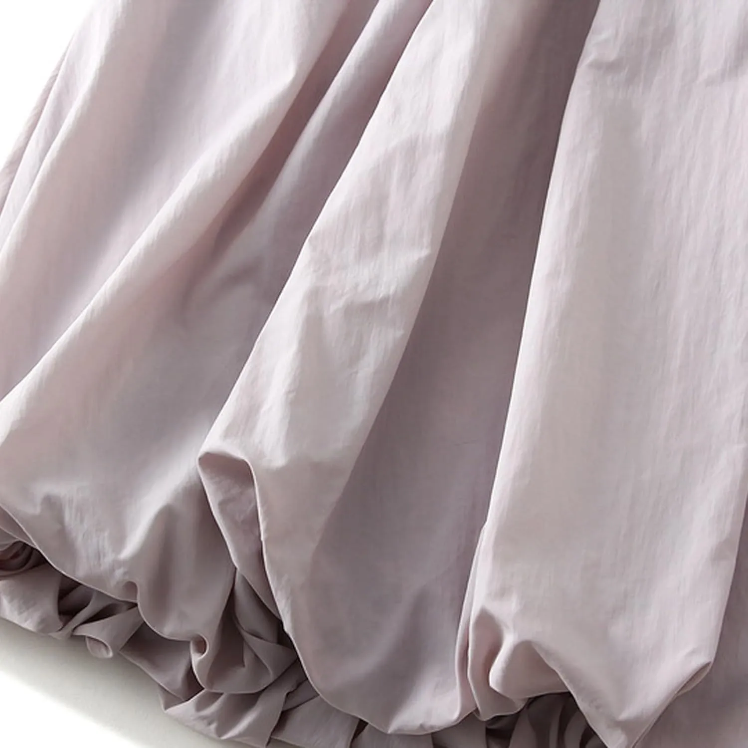 Oplxuo Women Y2K Bubble Maxi Skirt Elastic High Waisted Pleated Flowy A Line Long Puff Skirts Ruffle Hem Balloon Skirts