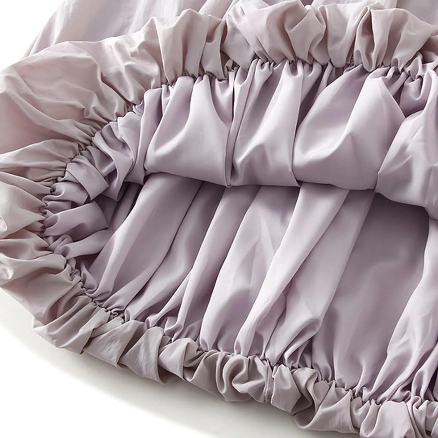 Oplxuo Women Y2K Bubble Maxi Skirt Elastic High Waisted Pleated Flowy A Line Long Puff Skirts Ruffle Hem Balloon Skirts